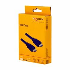 Delock HDMI High Speed Ultra HD 4K kabel s mrežnim priključkom 0,5 m, crn