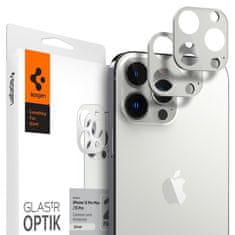 Spigen Optik.Tr 2x zaštitno staklo za kameru na iPhone 13 Pro / 13 Pro Max, srebro
