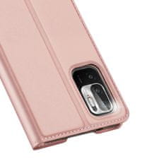 Dux Ducis Skin Pro preklopna maska za Xiaomi Redmi Note 10 5G / Poco M3 Pro, ružičasta