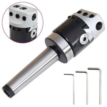 Vidaxl Glava za bušenje 50 mm s drškom MT3 za glodalice i tokarilice