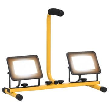 Vidaxl LED reflektor s ručkom 2 x 30 W topli bijeli