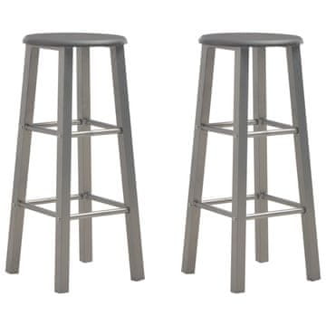 Vidaxl Barske stolice, set od 2, antracit, MDF