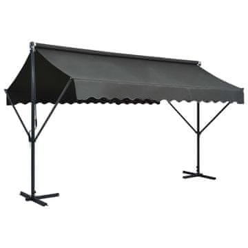Vidaxl Samostojeća tenda 400 x 300 cm antracit
