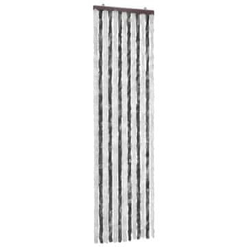 Vidaxl Zastor protiv insekata sivo-bijeli 56 x 185 cm šenil