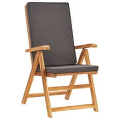 Vidaxl 7-dijelni vrtni blagovaonski set s jastucima masivna tikovina