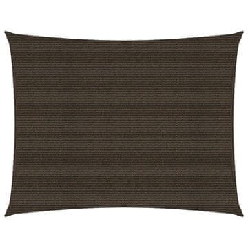 Vidaxl Jedro za sjenu, 160 g/m², Smeđa, 4x5 m, HDPE