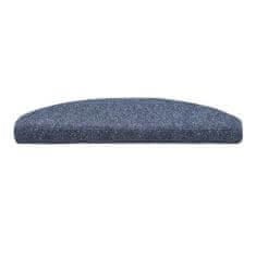 Vidaxl Samoljepljive prostirke za stepenice 15 kom 65x21x4 cm Plave polukružne velike