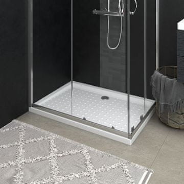 Vidaxl Tuš kada s nosačima bijela 70x100x4 cm ABS