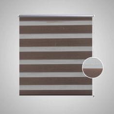 Vidaxl Zebra rolo zavjesa 140 x 175 cm boje kave