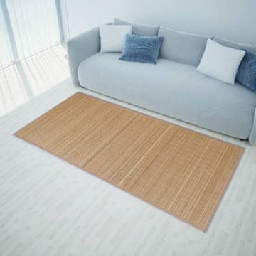 Vidaxl Bambusov tepih, 80 x 200 cm, Pravokutni, Smeđi