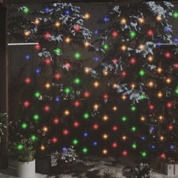 Vidaxl LED mrežaste svjetiljke, šarene, 3x3 m, 306 LED dioda, za dom i vrt
