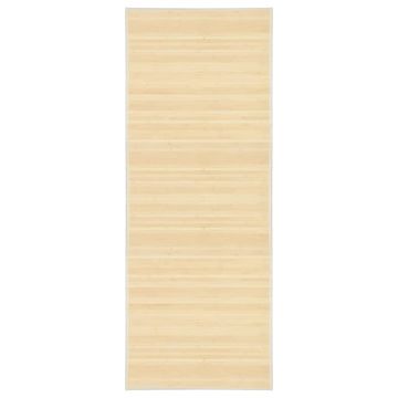 Vidaxl Tepih od bambusa 80 x 200 cm prirodna boja