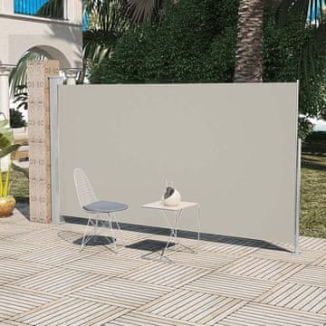 Vidaxl Bočna tenda za terasu 160 x 300 cm krem boje