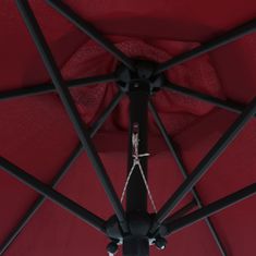 Vidaxl Suncobran bordo 200 x 224 cm aluminijski