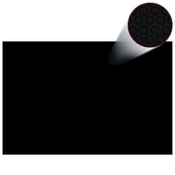 Vidaxl Pravokutna navlaka za bazen 600 x 400 cm PE crna