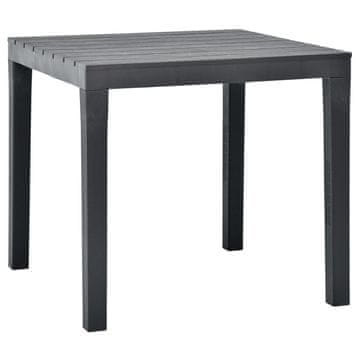 Vidaxl Vrtni stol antracit boje 78 x 78 x 72 cm plastika