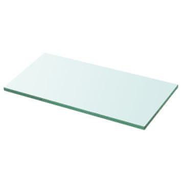 Vidaxl Prozirna staklena ploča 30x12 cm