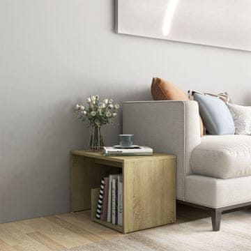 Vidaxl Pomoćni stolić, hrast sonoma, 59x36x38 cm, materijal na bazi drva