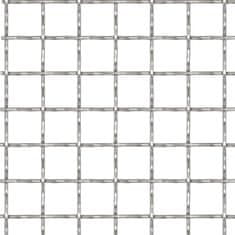 Vidaxl Vrtna mrežasta ograda od nehrđajućeg čelika 50x50 cm 21x21x2,5 mm