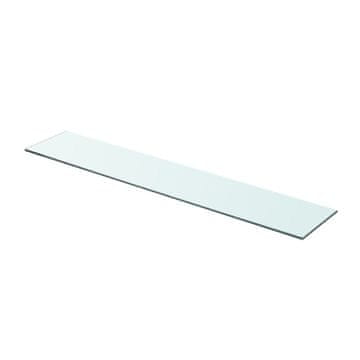 Vidaxl Prozirna staklena ploča 80x15 cm