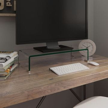 Vidaxl Stakleni stalak za monitor/TV 60x25x11 cm
