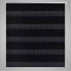 Vidaxl Zebra rolo zavjesa 140 x 175 cm crna