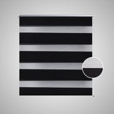 Vidaxl Zebra rolo zavjesa 140 x 175 cm crna