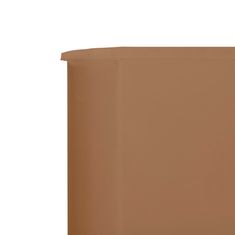 Vidaxl Zaštitna tkanina s 5 krila 600x160 cm, smeđa