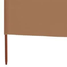Vidaxl Zaštitna tkanina s 5 krila 600x160 cm, smeđa