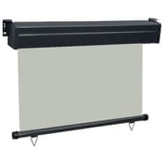 Vidaxl Bočna tenda za balkon 120 x 250 cm siva