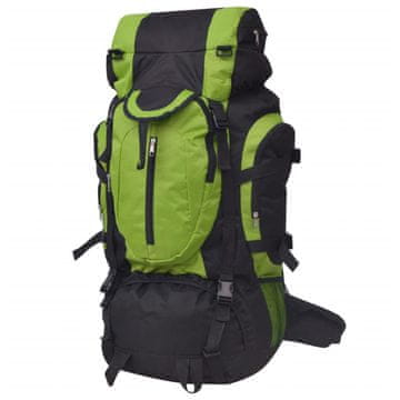 Vidaxl Planinarski ruksak XXL 75 L crno-zeleni