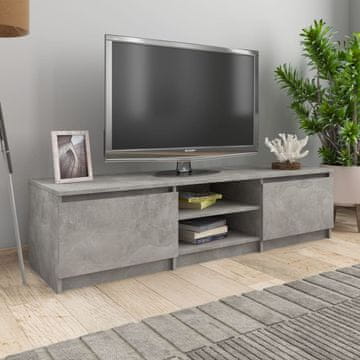 Vidaxl TV ormarić betonsko-sivi 140x40x35,5 cm iverica