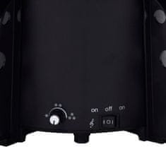 Vidaxl Božićno drvce koje sniježi sa stalkom crno 170 cm PVC