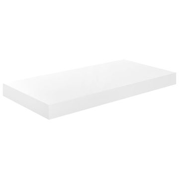 Vidaxl Plutajuća zidna polica visoki sjaj bijela 50 x 23 x 3,8 cm MDF