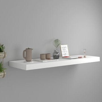 Vidaxl Zidna polica bijela 80x23,5x3,8 cm MDF