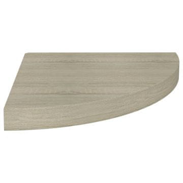 Vidaxl Plutajuća kutna polica boja hrasta 35 x 35 x 3,8 cm MDF