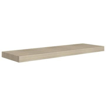 Vidaxl Plutajuća zidna polica boja hrasta 80 x 23,5 x 3,8 cm MDF