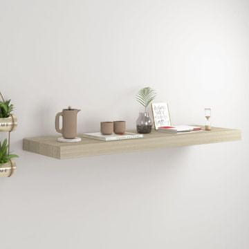 Vidaxl Zidna polica hrastova završna obrada 80 x 23,5 x 3,8 cm MDF