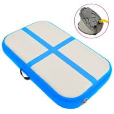 Vidaxl Strunjača na napuhavanje s crpkom 60 x 100 x 10 cm PVC plava