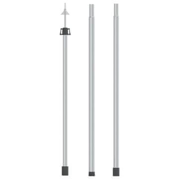 Vidaxl Teleskopska šipka za ceradu, duljina 102-260 cm, aluminij