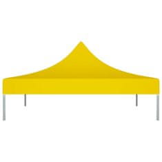 Vidaxl Krov za šator za zabave 3 x 3 m žuti 270 g/m²