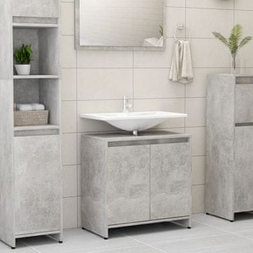 Vidaxl Kupaonski ormarić Betonsko-sivi 60x33x61 cm Iverica