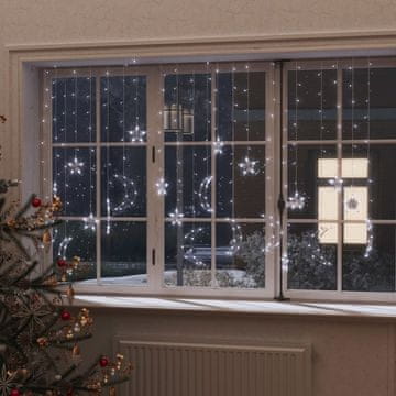 Vidaxl Božićna svjetla na daljinsko upravljanje sa zvijezdama i mjesecom, 345 LED dioda