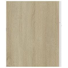 Vidaxl 2-dijelni set kupaonskog namještaja bijeli i boja hrasta drveni