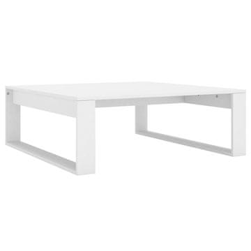 Vidaxl Stolić za kavu bijeli 100 x 100 x 35 cm od konstruiranog drva
