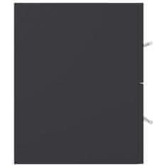 Vidaxl 2-dijelni set kupaonskog namještaja sivi od konstruiranog drva