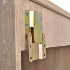 Vidaxl 4-dijelni set kupaonskog namještaja s umivaonikom i slavinom bež