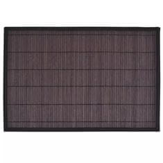 Vidaxl 242110 6 Bamboo Placemats 30 x 45 cm Dark Brown