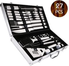 Set Pribora za Roštilj, 27-Dijelni u Kovčegu BBQ Premium