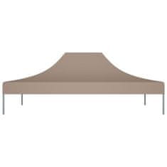 Vidaxl Krov za šator za zabave 4,5 x 3 m smeđe-sivi 270 g/m²